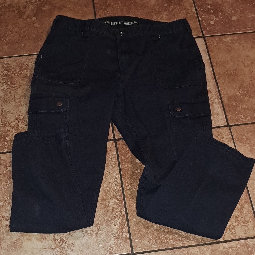 Duluth Trading Co Navy Skinny Pants (BUNDLE UP TO SAVE$) - Picture 4 of 8